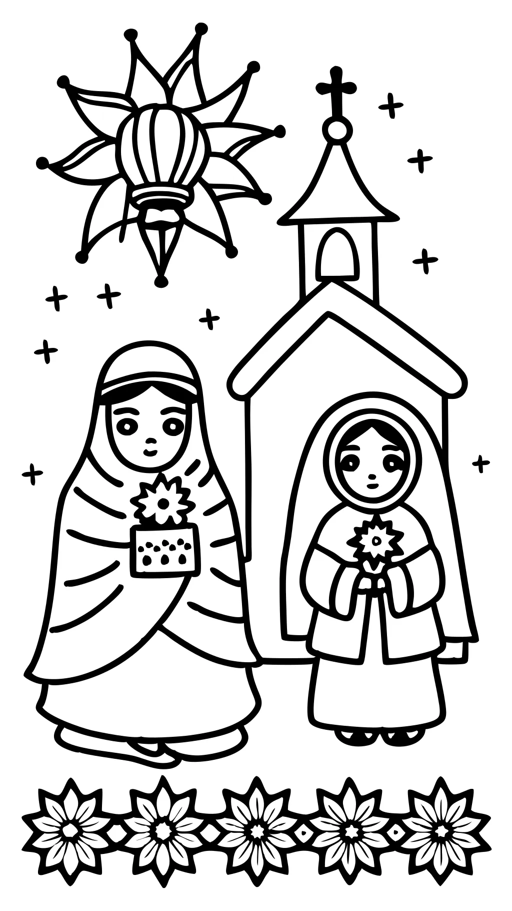 posadas coloring pages